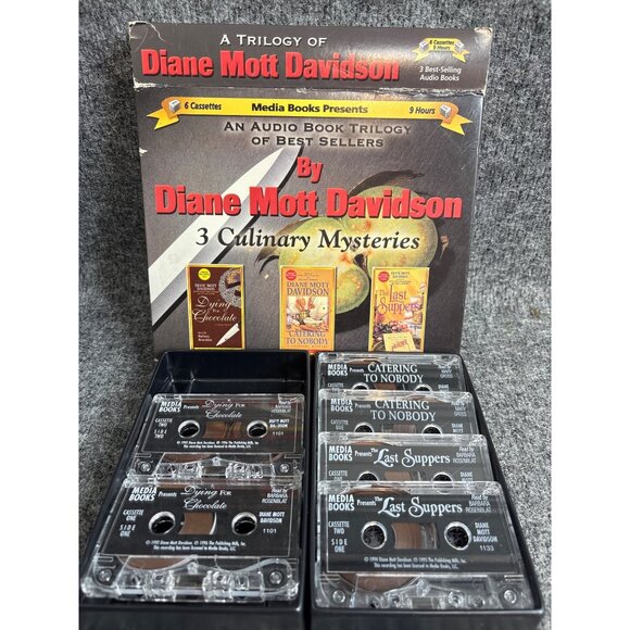 Diane Mott Davidson Audio Book Trilogy Culinary Mysteries Media Books Rosenblat - Picture 2 of 5
